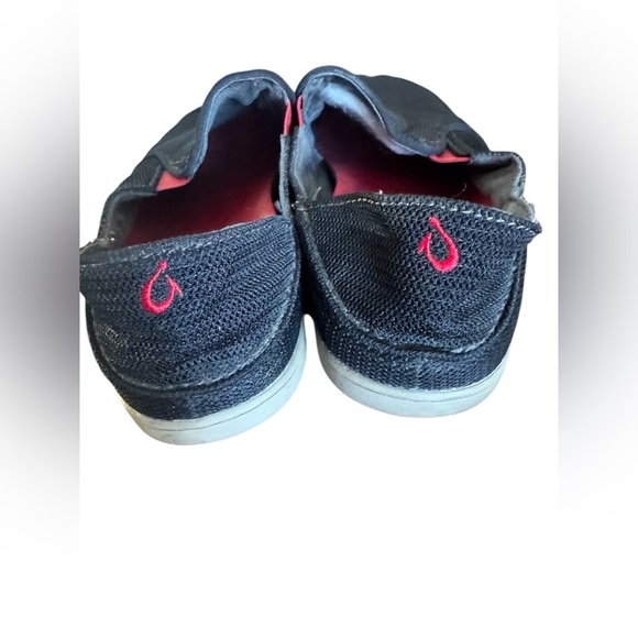OluKai NOHEA Mesh Slip On (MEN)- Carbon/Deep Red - Size 9 - Picture 3 of 10